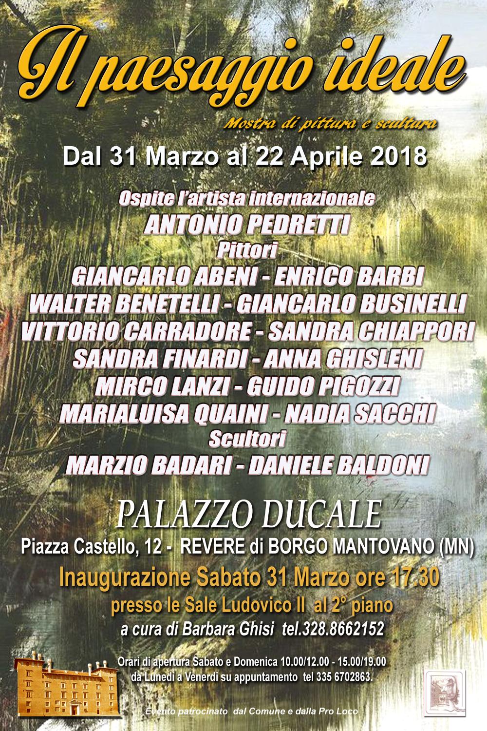 IL PAESAGGIO IDEALE A REVERE con ANTONIO PEDRETTI