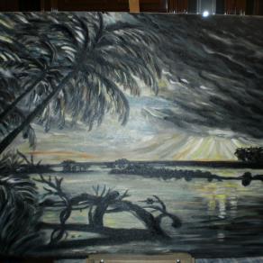 Luci del tramonto in Polinesia