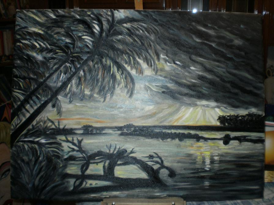 Luci del tramonto in Polinesia