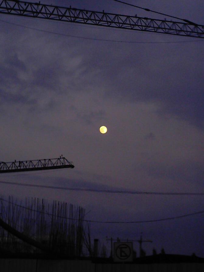 Moon In Re-buillding