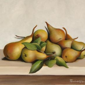 natura morta con pere