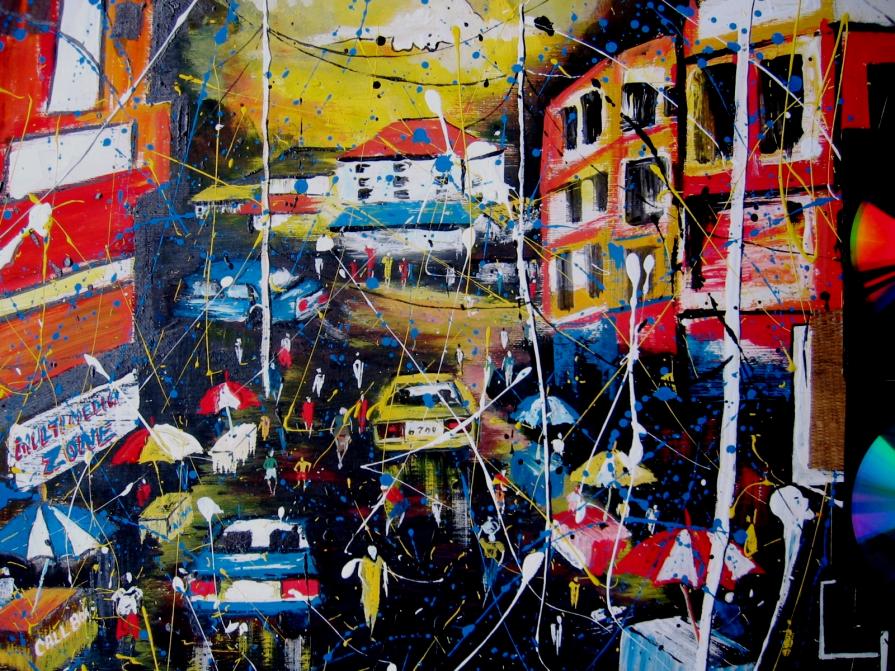 abstract sound of the city