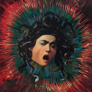 medusa "caravaggio" cm.150x150 medusa