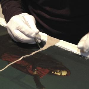 carving/filling cracks with plaster and ash carving/filling cracks with plaster and ash