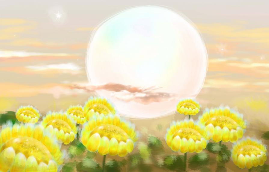 Sunflower Loves the Moon- Before the Dawn 