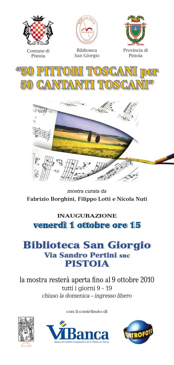 "50 pittori toscani per 50 cantanti toscani"