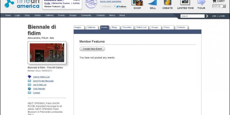 BIENNALE DI FIDIM aperte selezioni e candidature per collettive e personali BIENNALE DI FIDIM aperte selezioni e candidature per collettive e personali