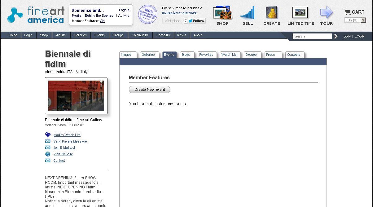 BIENNIAL Fidim open selections and nominations for collective and personal