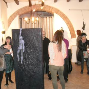 Il Maestro di scultura Denis Raccanelli alla ArteArte di Mantova.