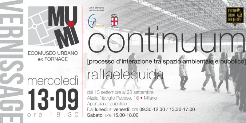 Continuum. Processo d’interazione tra spazio ambientale e pubblico di Raffaele Quida.