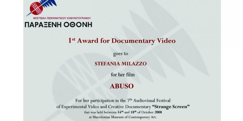 Strange Screen Film Festival - Abuso