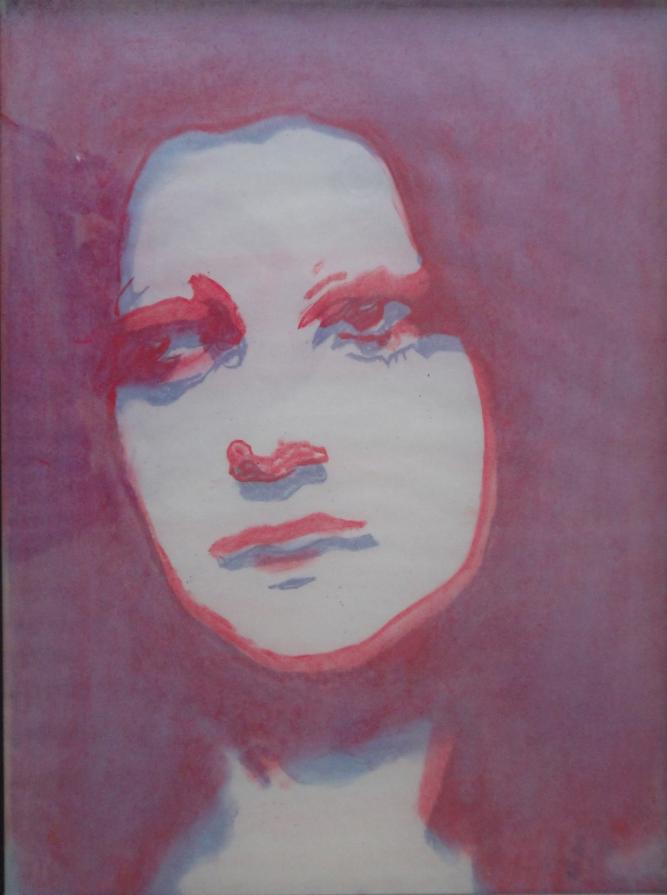 Fenstergesicht  lila  /  Window Face Purple