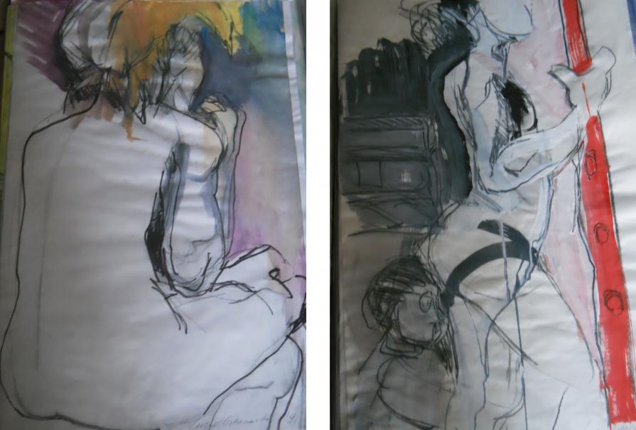 Dittico: sfaccettature di un nudo di donna