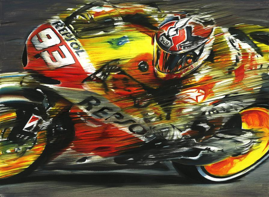 Marc Márquez on Repsol Honda RC213V MotoGP World Champion 2013