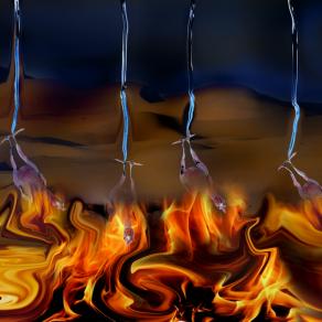 luna piena alla Sagra di San Giacinto,odore di carne bruciata in sacrificio per il dio papalla.