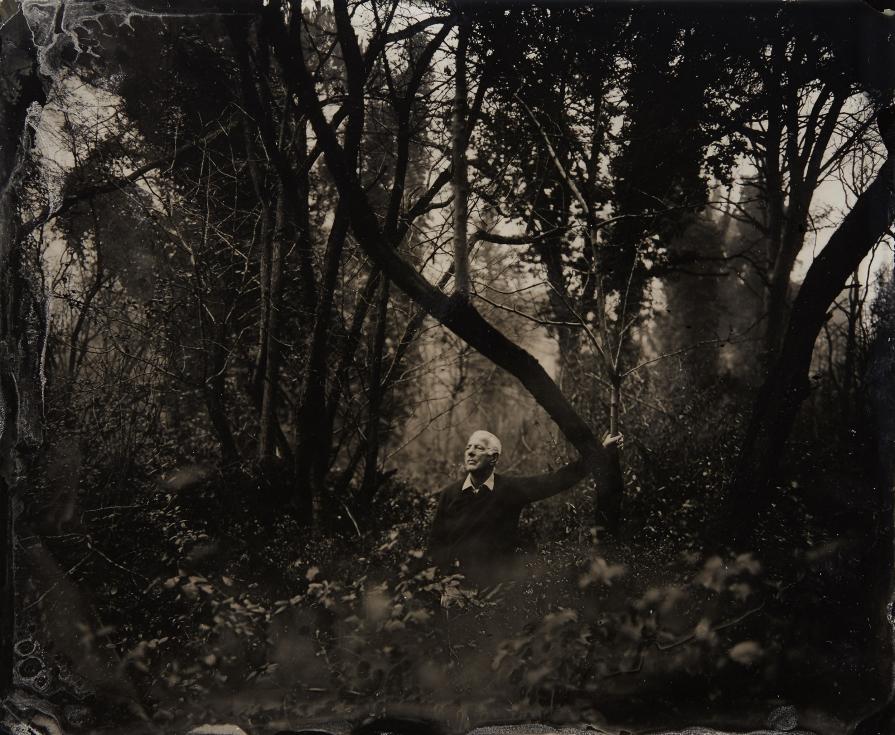 My father in the woods