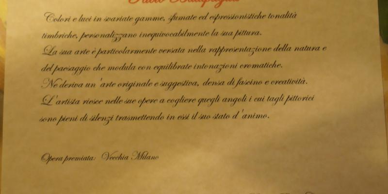 Motivazione critica all'artista Fabio Battipaglia per il Premio Golden Palm for the Visual Arts