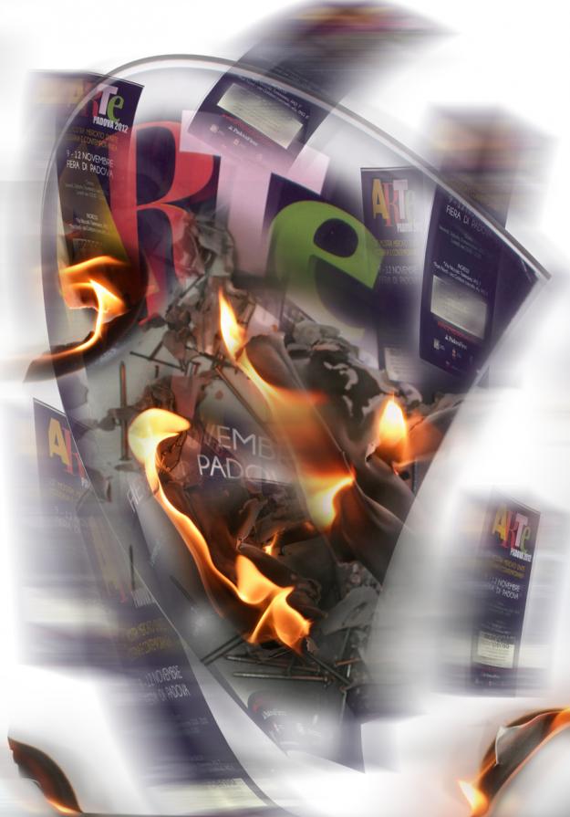 il vento in poppa soffia bruciando questi venditori d'arte contemporanea.