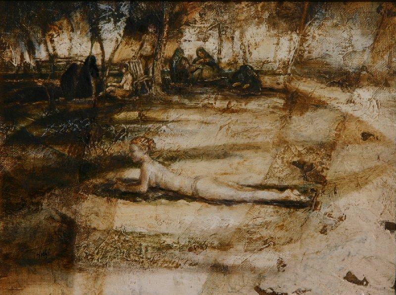 Contrasto: pomeriggio sull'erba