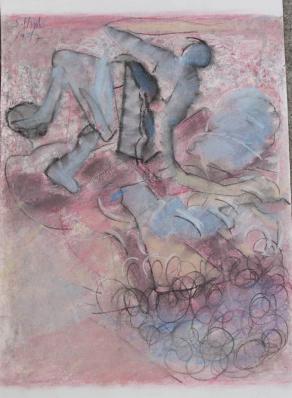 Chaos - caos "Pastell Drawing"