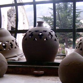 Lavoro in corso.Lampade/uova/Base per lampada.