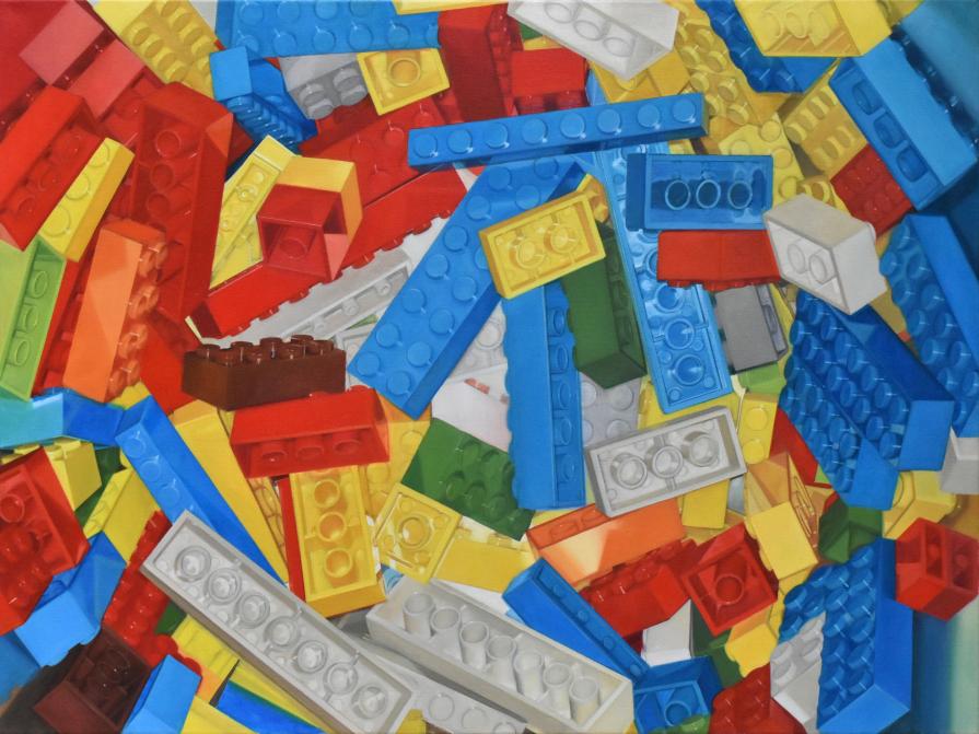 Lego Whirpool, 2015, Oil on Canvas, 120 x 160 cm