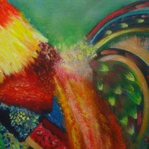 Fire rooster-close up