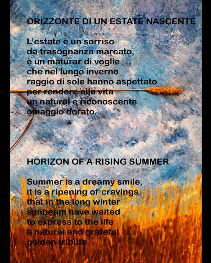 ORIZZONTE DI UN ESTATE NASCENTE