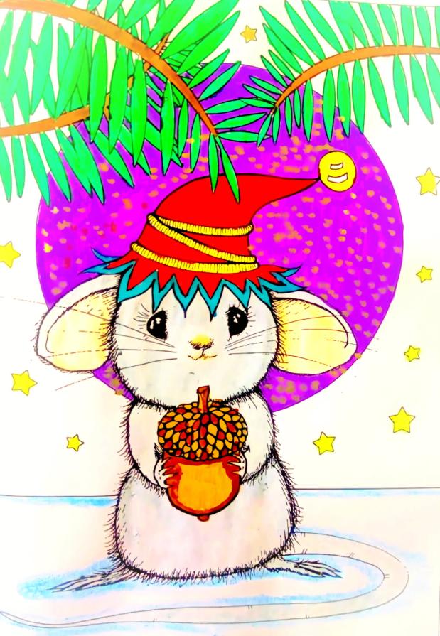 Nella notte santa..con la neve sul prato... un piccolo topino si è svegliato.