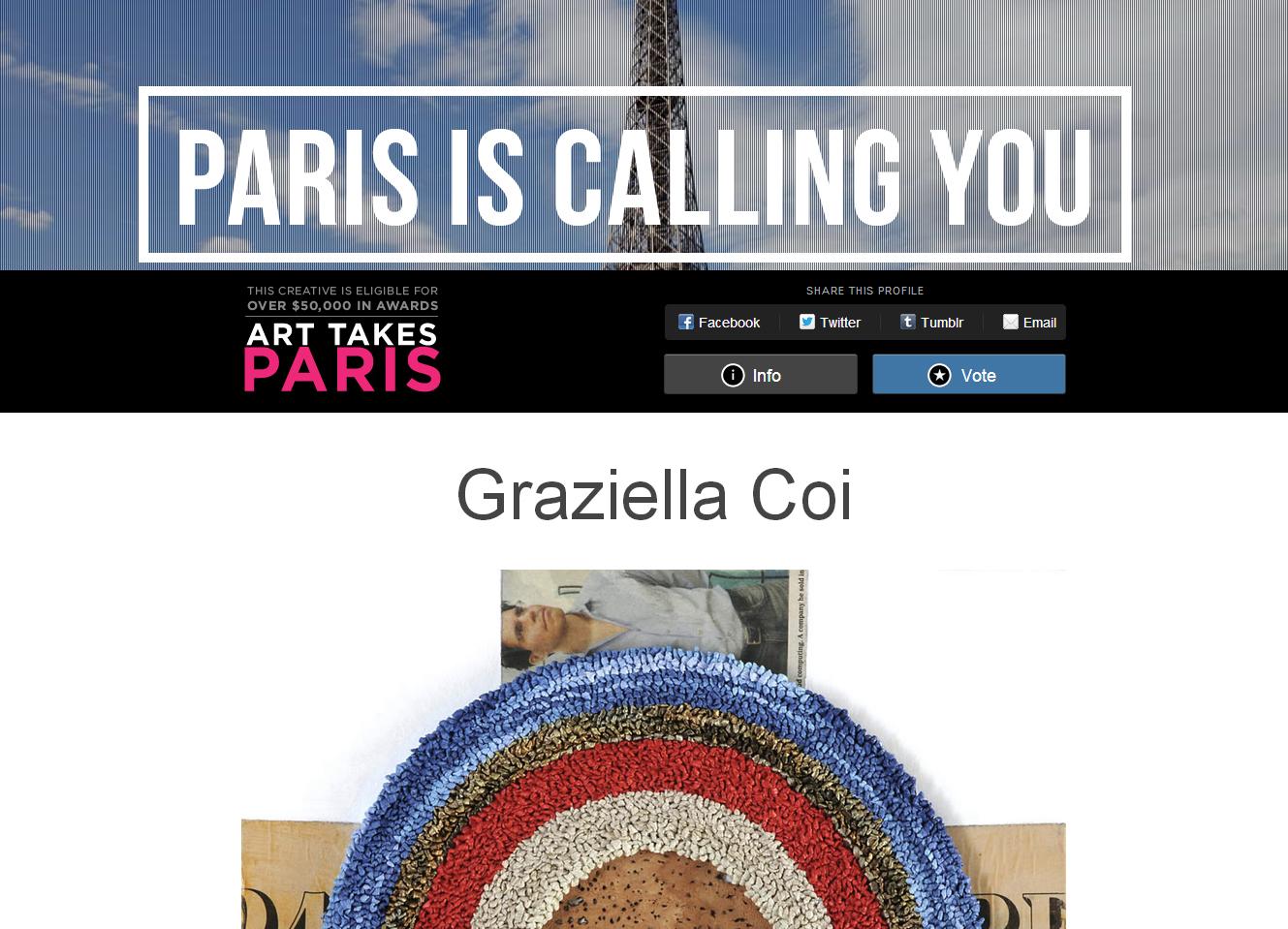 ART TAKES PARIS - Finalist ART TAKES PARIS - Finalist