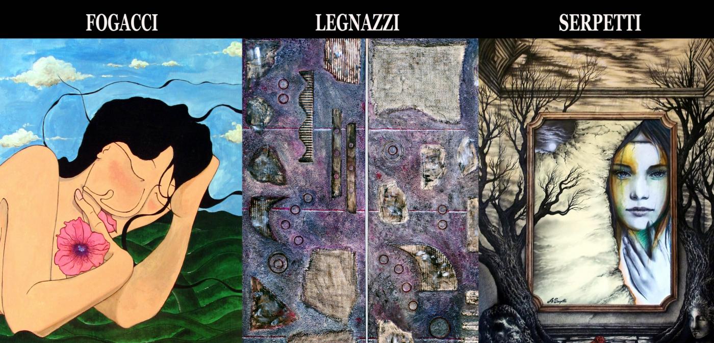 Mostra personale di Rubens Fogacci, Alessio Serpetti e Barbara Legnazzi presenta il Dott. Giorgio Grasso