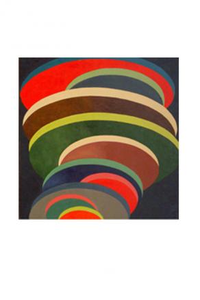 Analogico Tornado  olio su tela   80x80  2006