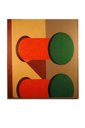 Due tasti  olio su tela   100x100   2000