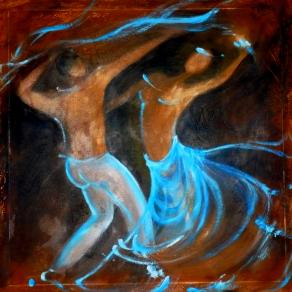 Dancing in turquoise