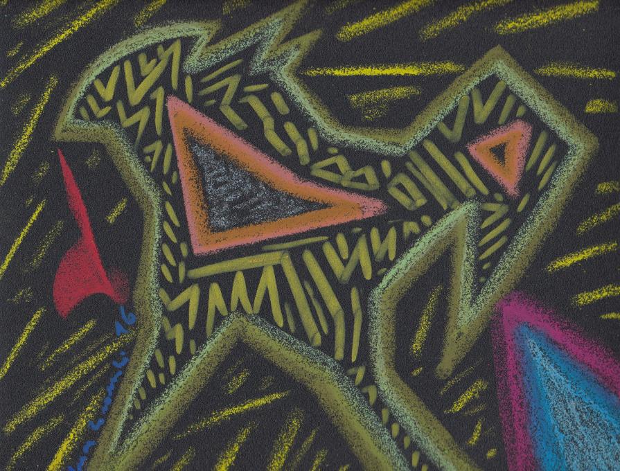 La creatura che lotta contro le forze ignote della natura