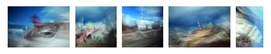 From the Series "On the Road" Pentaptych Downfall