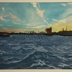 Albarella - porto al tramonto