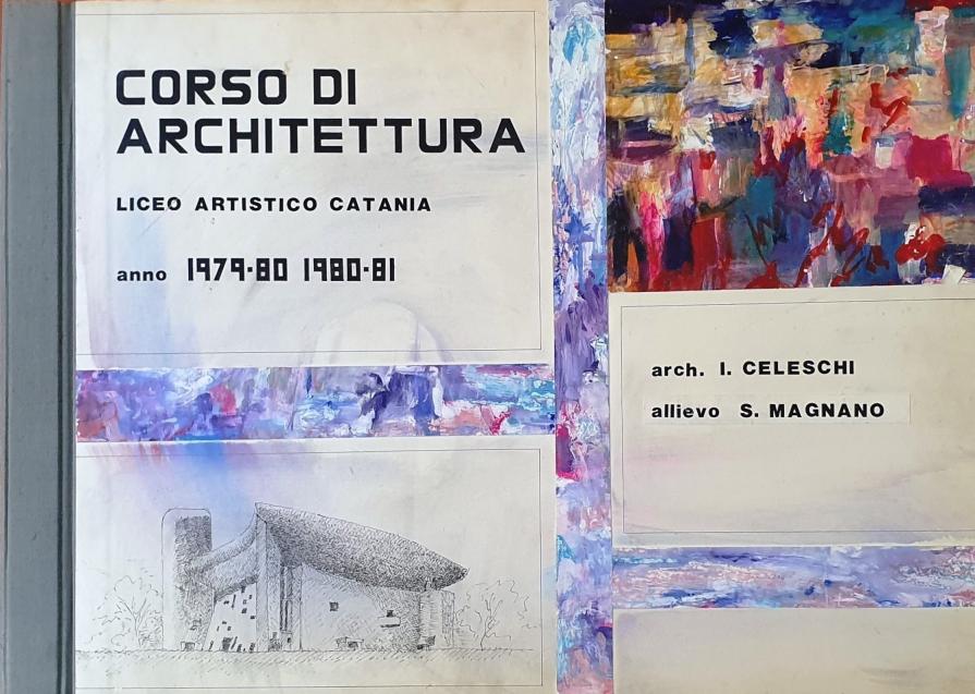 Cartella di Architettura, Liceo Artistico di Catania, Professore Architetto Ivo Celeschi