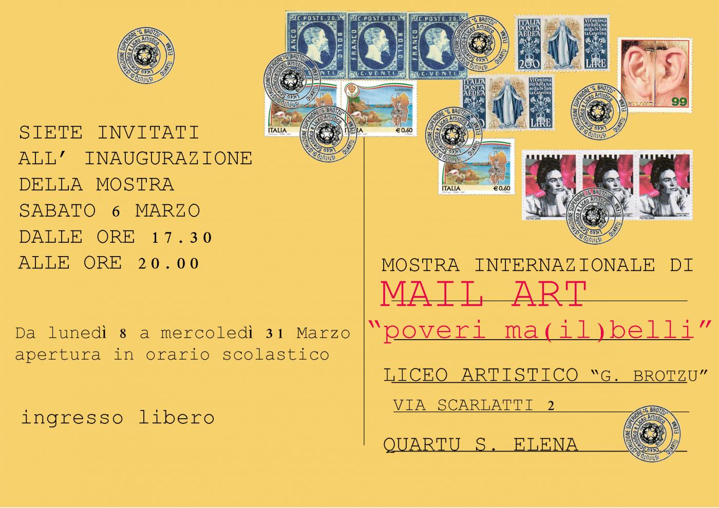 Mail Art "Poveri ma(il) belli" Mail Art "Poveri ma(il) belli"