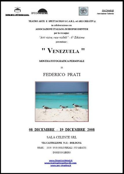 Locandina Mostra Federico Prati Sala Celeste Bologna