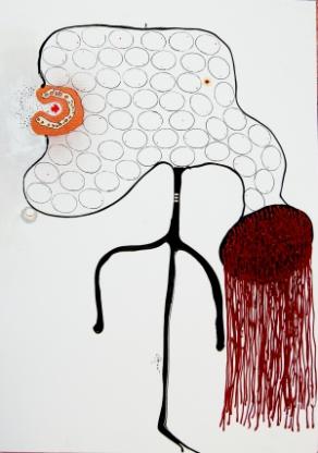 empty wishes in the meat grindermixed media on paper cm 70 x 50 2012