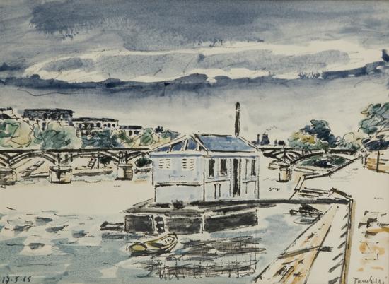 Orfeo Tamburi, Paesaggio Fluviale