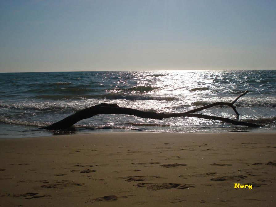 L'ultimo bagnante, hors-saison.