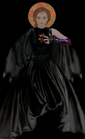 Madonna Hiding among the Folds