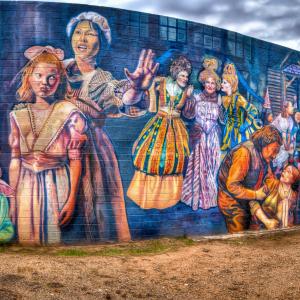 Valley Youth Theatre Mural in Phoenix Arizona by Roy Frank Sproule III
