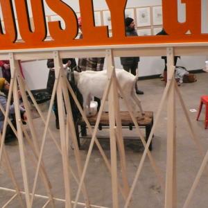 The Great Goat Milking at Beatrix Ruf Protect Us (also Known as Hans Ulrich Obrist Hear Us and Okwui Enwezor Guide Us) The Great Goat Milking at Beatrix Ruf Protect Us (also Known as Hans Ulrich Obrist Hear Us and Okwui Enwezor Guide Us)