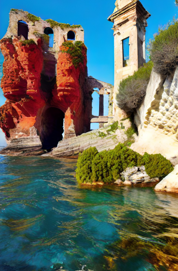 High tide at the Cinnabar Castle