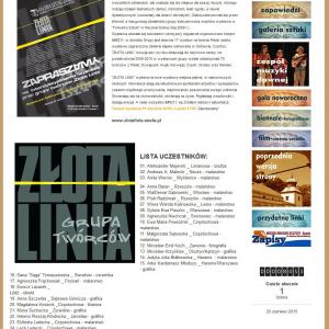 Art exhibition - The Golden Line in Sucha Beskidzka Art Gallery Castle