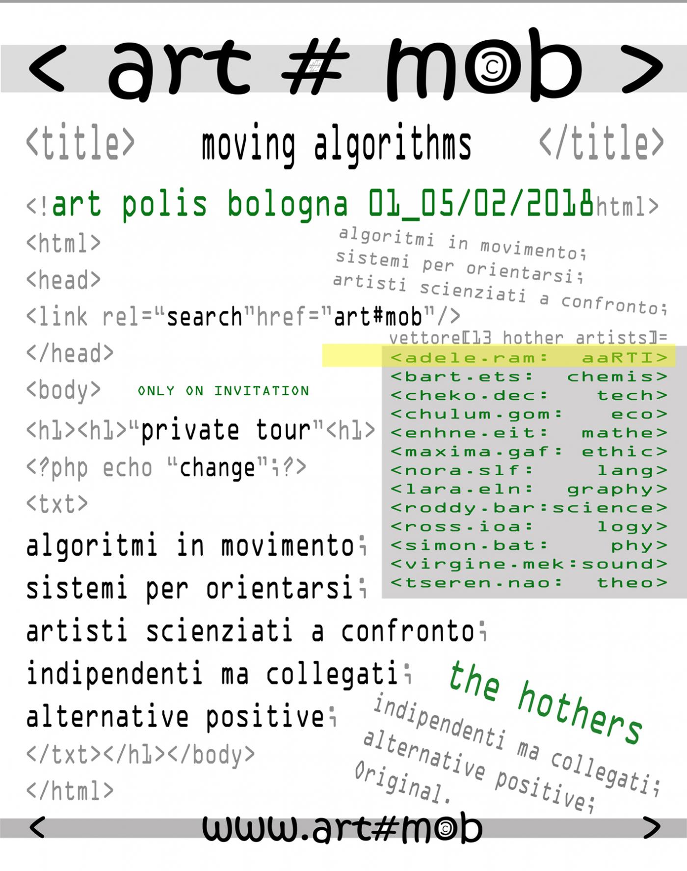 Art#Mob Polis Bologna …  in occasione di Arte Fiera e Art City …