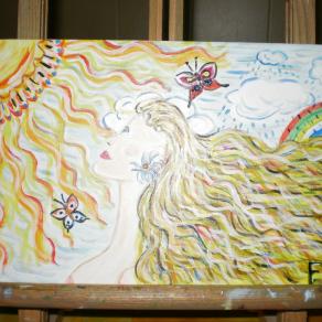 "Rainbow after the rain"